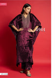 Design 4901,Grapewine Velvet Kaftan with Velvet Bottom-ANJA001VGW