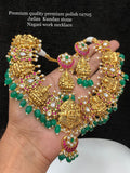 Premium Quality Jadau Kundan Nagashi Work Necklace Set for Women -ART001NSA