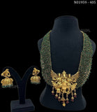 Elegant Ganesha Design  Maggam Work Necklace Set for Women -SANDY001GN