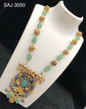 Sarayu ,Dual tone premium quality Silver replica necklace set for women -LR001SLR