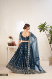 Amrutha, Royal Blue shade Wedding Special Lehenga Choli for Women -OM001LCBLU