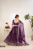 Amrutha, Purple shade Wedding Special Lehenga Choli for Women -OM001LCP