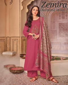 Zemira Brand woolen Salwar Suit Material For Women -AFREE001WMP