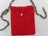 Xmas Collection Red Color Luknowi Georgette Kurtis with Crepe Lining-KIA001