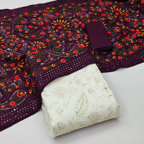 Exclusive Cotton Salwar Suit Material  For Women-FOF001SSPR