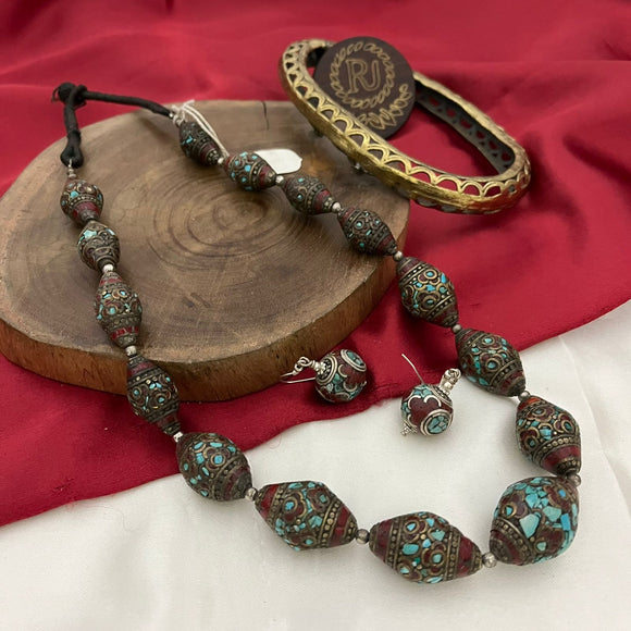 Chomden , elegant Tibetan Necklace Set for Women -MOE001TJC