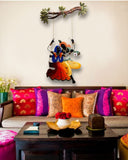 Big Radha-Krishna Jhoola in Metal Wall Decoration-GRIH001RKJ