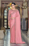 Pastel Pink shade Designer Fancy Silk Saree for Women-GARIM001C