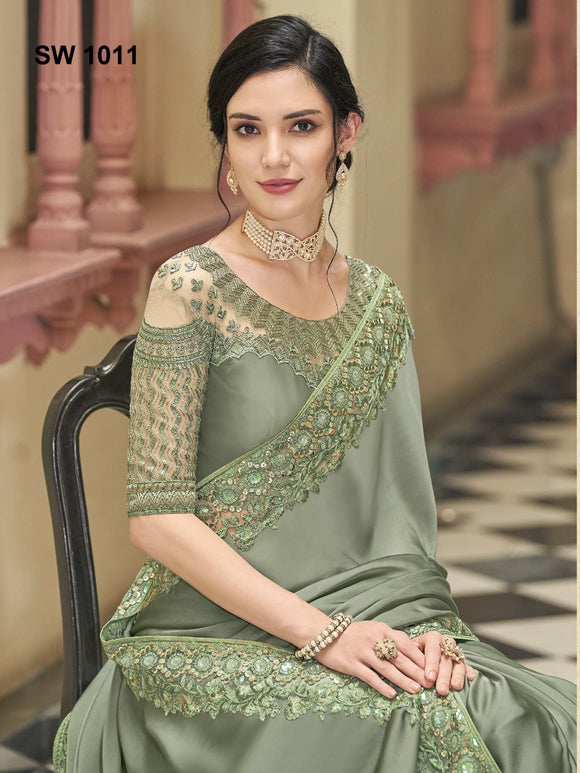 Designer Fancy Silk Saree for Women-GARIM001B