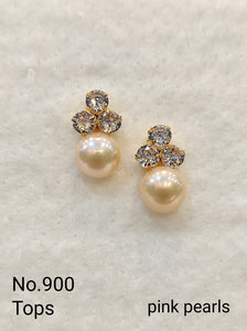 Alluring Freshwater Pearl Fancy Stud Earrings  Mangatrai Gems  Jewels Pvt  Ltd