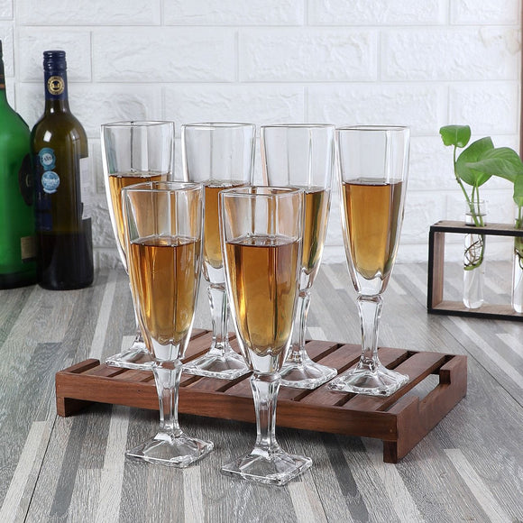 Square Champagne Glasses set of 6-MK001CG
