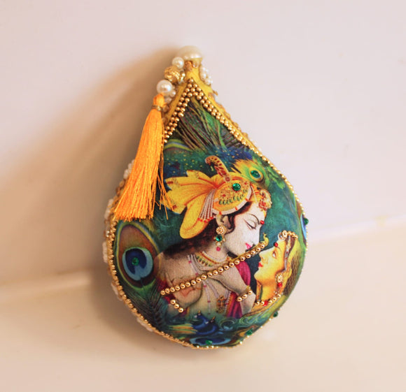 Radha krishna theme based Patli Coconut and Cash Envelope Combo-LR001RKC