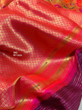 Elegant Pink and Purple Combination Banarasi Katan Silk Saree with Pichwai Designs-DARSH001KSSPP