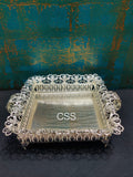 Elegant German Silver Wedding Tray with Handles-CZY001WT