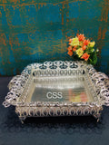 Elegant German Silver Wedding Tray with Handles-CZY001WT