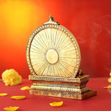 Beautiful Resin  Shiv Parivar Statue With Metal Finish-MK001SPS