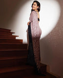 Bollywood  Celebrity Kajol inspired Double shade Sequins Saree For Women-SHREE001BRK