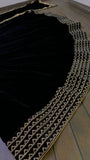 Elegant Black Velvet Lehanga for Women-SHREE001BVL