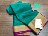Rama Green and Purple   combination Pure Mysore Crepe Silk Saree for Women-PRIYA001MSRGP