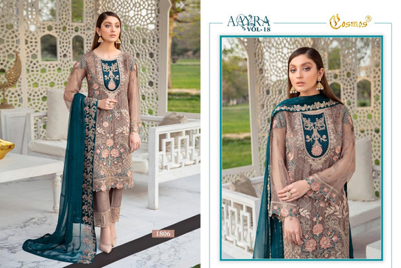 Cosmos Fashion elegant Designer Salwar suit material for women -RIDA001SSMA