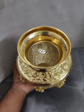 Neelambari , beautiful hand crafted 24 kt  Gold Plated  Astalakshmi  Design Extra Big Size Kalsha -SILI001EXB