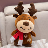 Lovely Christmas Plush Doll Decoration Santa Reindeer Snowman Doll Stuffed Toys for Kids Christmas Gifts -OKG001RST