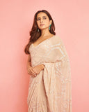 Bollywood Celebrity  Rakul Preet Inspired Sequins Saree for Women -MOE001BRRP