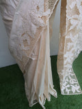 Diana , Elegant Designer Heavy Twine Cut work on Pure Silk Saree with Blouse-KIA001PSCW