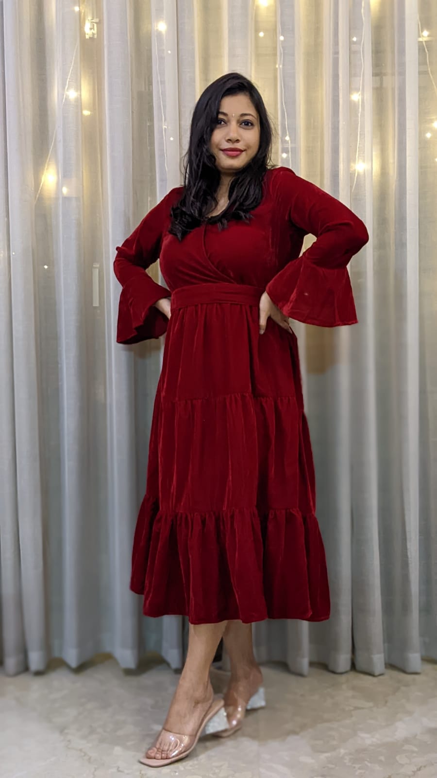 Women's elegant velvet one-shoulder party dress – KesleyBoutique