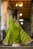 Parrot Green Designer Lehenga Choli for Women -FOF001LC
