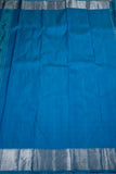 Meenakshi , Turquoise Blue Pure Kanjivaram Silk Saree with Silver Zari and Motifs-PRIYA001TSZ