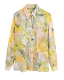 Ikkneha Premium Chiffon Fabric Shirt with Beautiful Imported Fabric Drape Skirt -FOF001ST