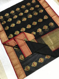 Abiraami , Authentic Katan Silk Saree with All over work for Women-SHAB001KSB