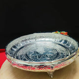 Maheswari , German Silver Beautiful Lakshmi Design Plate -CZY001LP