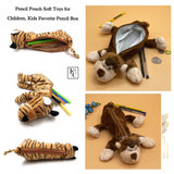 Set of 5 , Pencil Pouch Soft Toys for Children, Kids Favorite Pencil Box Animals Pouch Gift Special Pouch -SHARA001PP