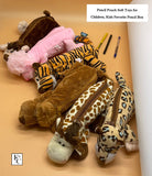 Set of 5 , Pencil Pouch Soft Toys for Children, Kids Favorite Pencil Box Animals Pouch Gift Special Pouch -SHARA001PP