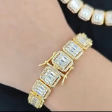 Heavy Cuban Chain Designer Diamond Studded With Matching Bracelet for Men -IDH001CDBC
