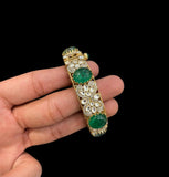 Agha Noor , elegant Doublet stone studded Openable Kundan Bangle for women -MOE001DB