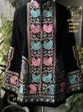 Hand embroidered Cape style  Pasmina jacket for women -RIDA001JW