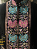 Hand embroidered Cape style  Pasmina jacket for women -RIDA001JW