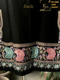 Hand embroidered Cape style  Pasmina jacket for women -RIDA001JW