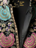 Hand embroidered Cape style  Pasmina jacket for women -RIDA001JW