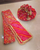 Set of Gathjoda and Godhbharai Potli in pink shade -RAJA001GJGP