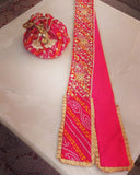 Set of Gathjoda and Godhbharai Potli in pink shade -RAJA001GJGP