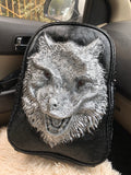 Stylish Backpack With  3D  Animal Head Backpack Special Cool Shoulder Bags for Girls Boys PU Leather Laptop  Bags-PAL001LBSL