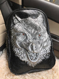 Stylish Backpack With  3D  Animal Head Backpack Special Cool Shoulder Bags for Girls Boys PU Leather Laptop  Bags-PAL001LBA