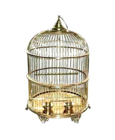Big Size Round Bird Cage in Brass With fine polishing-001AO2K