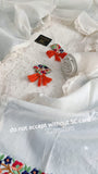 Beautiful pure cotton chiken shirt with hand made tassels-AFREE001SSM