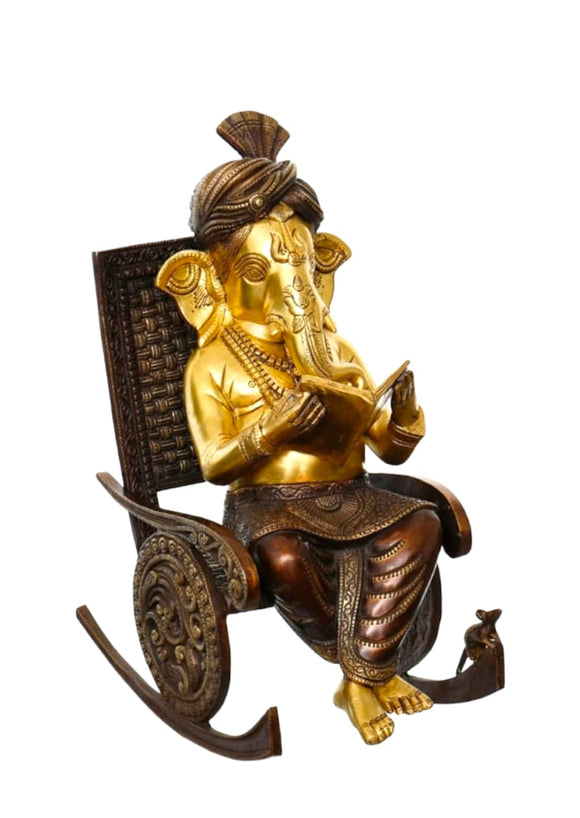 Rocking Ganesha Statue in Brass -SINGA001RG
