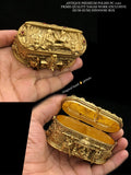 Suhagan , Antique Gold Finish Premium Nagas Work Exclusive Sindoor Box -SADY001BB